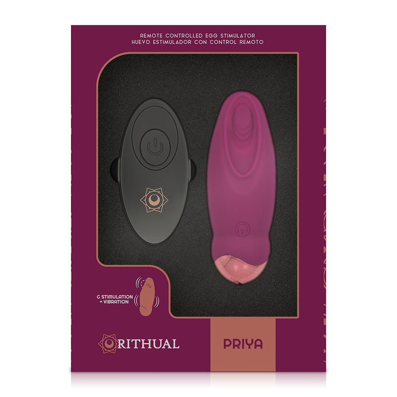 RITHUAL - PRIYA OVETTO VIBRANTE PUNTO G CON TELECOMANDO