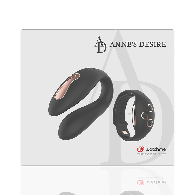 ANNE'S DESIRE - VIBRATORE DI COPPIA DUAL PLEASURE CON TECNOLOGIA WATCHME NERO/ORO