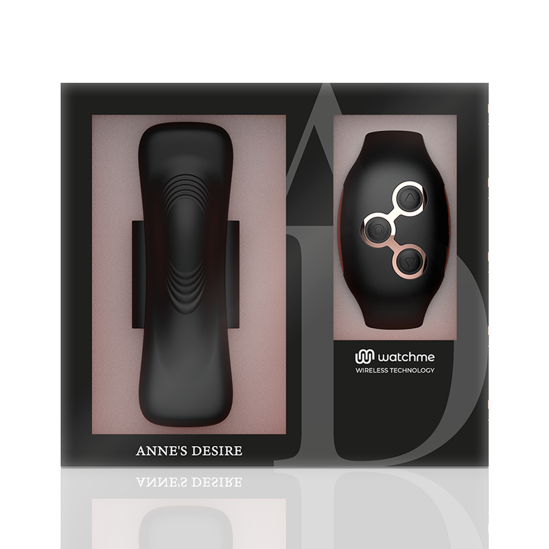 ANNE'S DESIRE - VIBRATORE PANTY PLEASURE TECNOLOGIA WATCHME NERO/ORO
