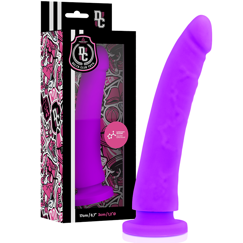 DELTA CLUB - TOYS DILDO LILLA IN SILICONE MEDICO 17 CM -O- 3 CM