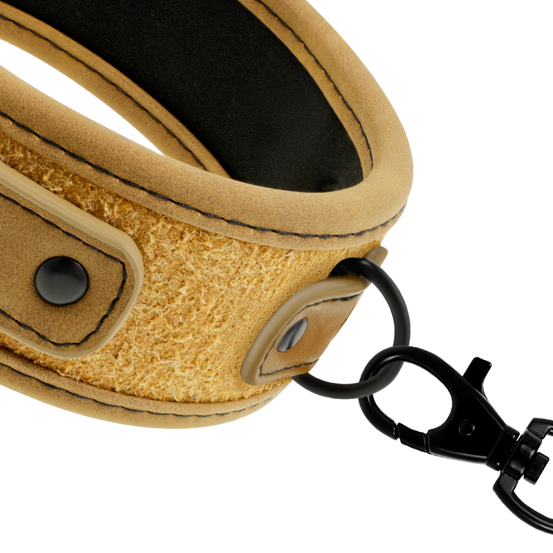 FETISH SUBMISSIVE ORIGEN - COLLARE RIVESTITO IN NEOPRENE CON CATENA