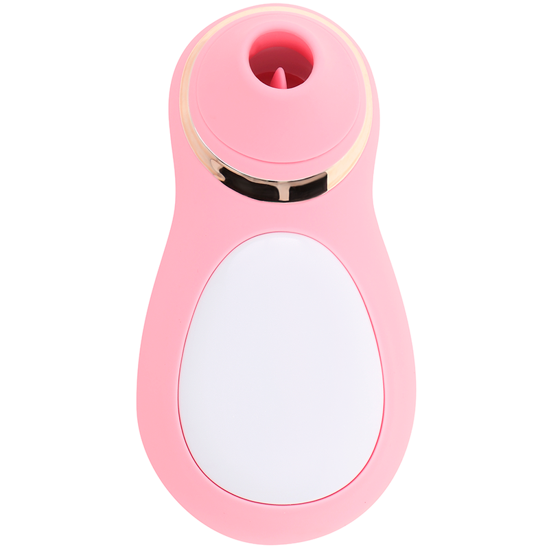 STIMOLATORE VIBRANTE DEL CLITORIDE CON LINGUA, 10 MODALITÀ, SILICONE PREMIUM
