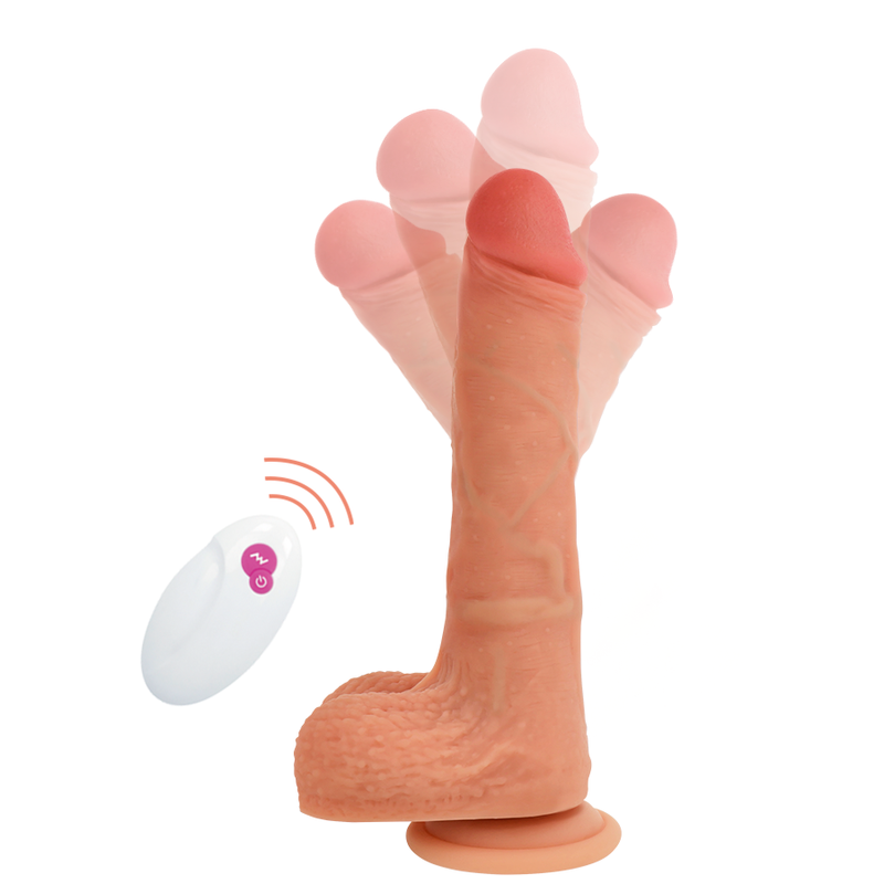 CYBER SILICOCK - MR RICK DILDO REALISTICO CON TELECOMANDO 20,9 CM -O- 4 CM