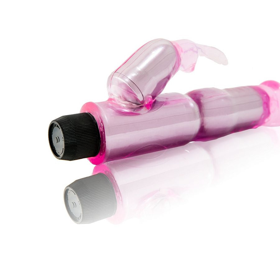 BAILE - NAUGHTY PUPPY VIBRATORE CON STIMOLATORE REGOLABILE ROSA