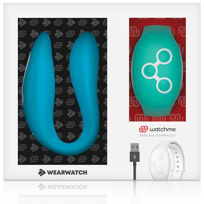 WEARWATCH - VIBRATORE DI COPPIA CON WATCHME TECNOLOGY INDACO/ACQUAMARINA