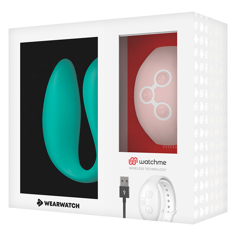 WEARWATCH - VIBRATORE WATCHME DUAL TECHNOLOGY ACQUAMARINA/ ROSA