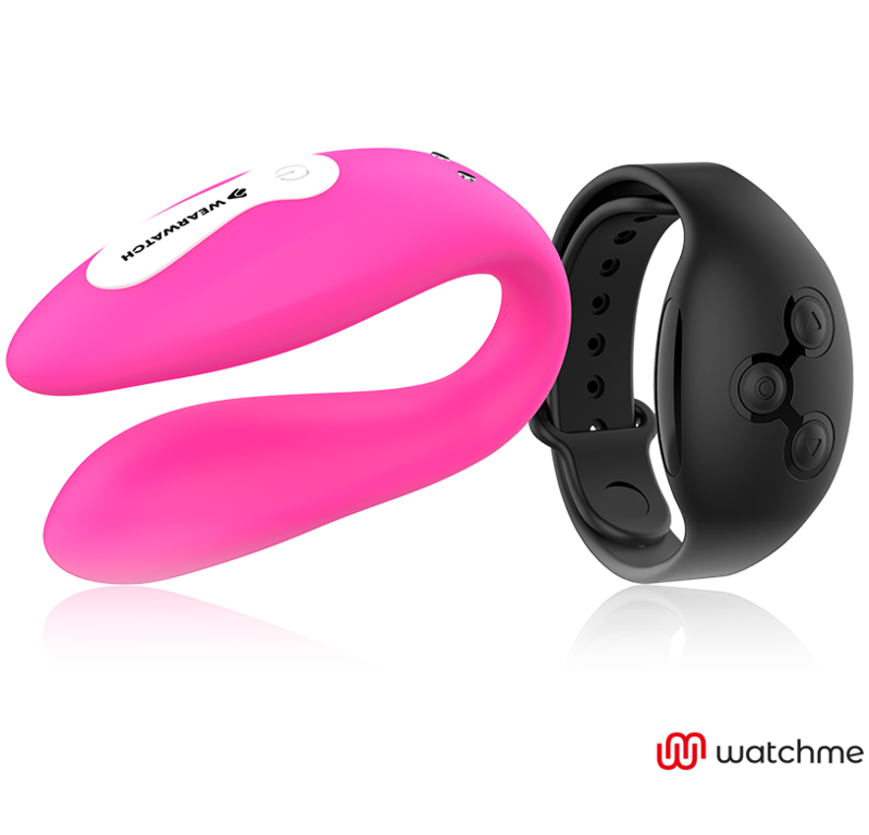 WEARWATCH - VIBRATORE DI COPPIA CON WATCHME TECNOLOGY FUCSIA / NERO
