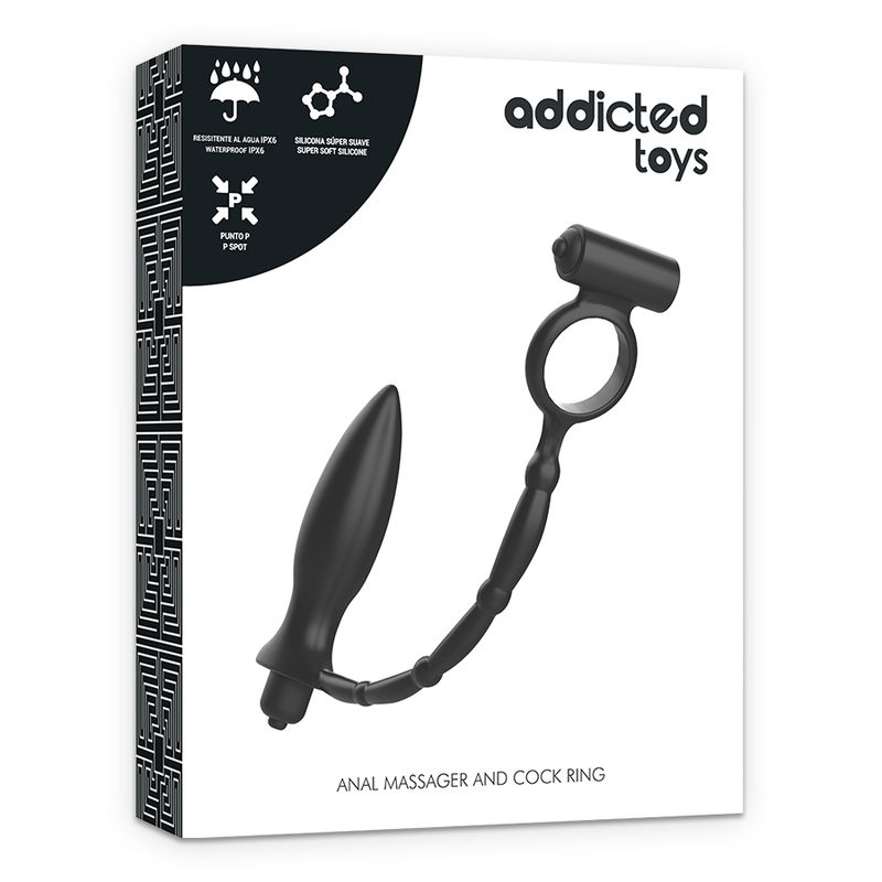 ADDICTED TOYS - ANELLO VIBRANTE CON PLUG ANALE