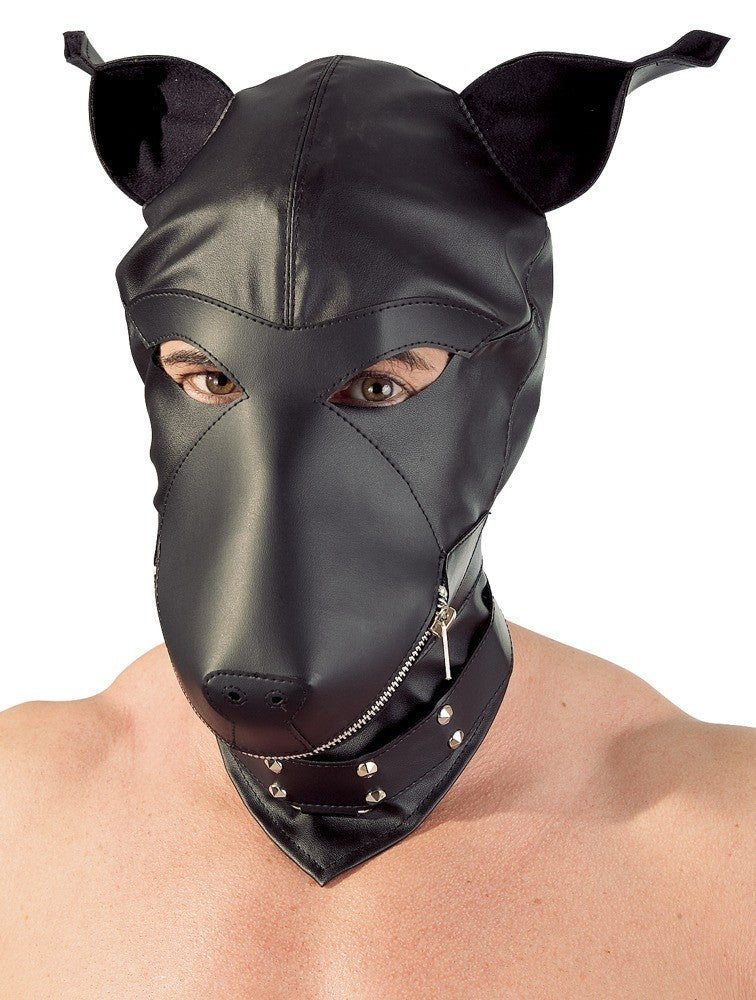 Maschera bondage fettsh per uomo e donna integrale mask nero