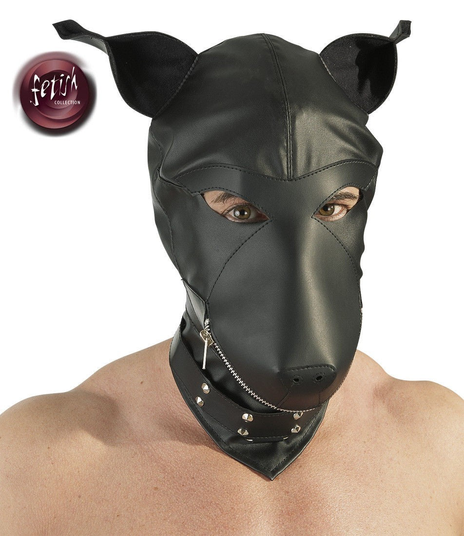 Maschera bondage fettsh per uomo e donna integrale mask nero