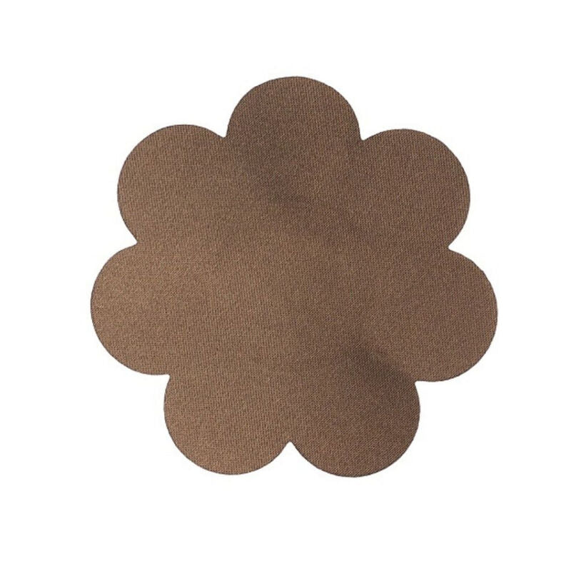 BYE-BRA - NASTRO PUSH-UP ADESIVO 5 MX 6,5 CM + 3 PAIA DI COPRICAPEZZOLI MARRONE