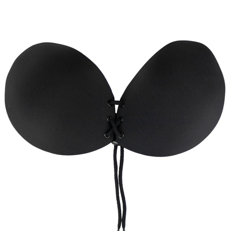 BYE-BRA - REGGISENO ADESIVO INTRECCIATO NERO COPPA A