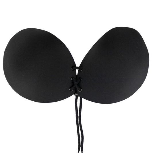 REGGISENO ADESIVO INTRECCIATO NERO COPPA A