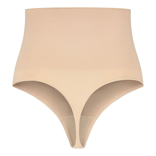 BYE-BRA - GUAINA PERIZOMA BEIGE SENZA CUCITURE TAGLIA M