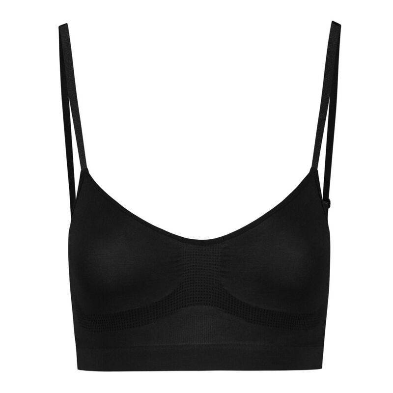 BYE-BRA - REGGISENO MEDIO SOSTEGNO SENZA CUCITURE NERO TAGLIA XL