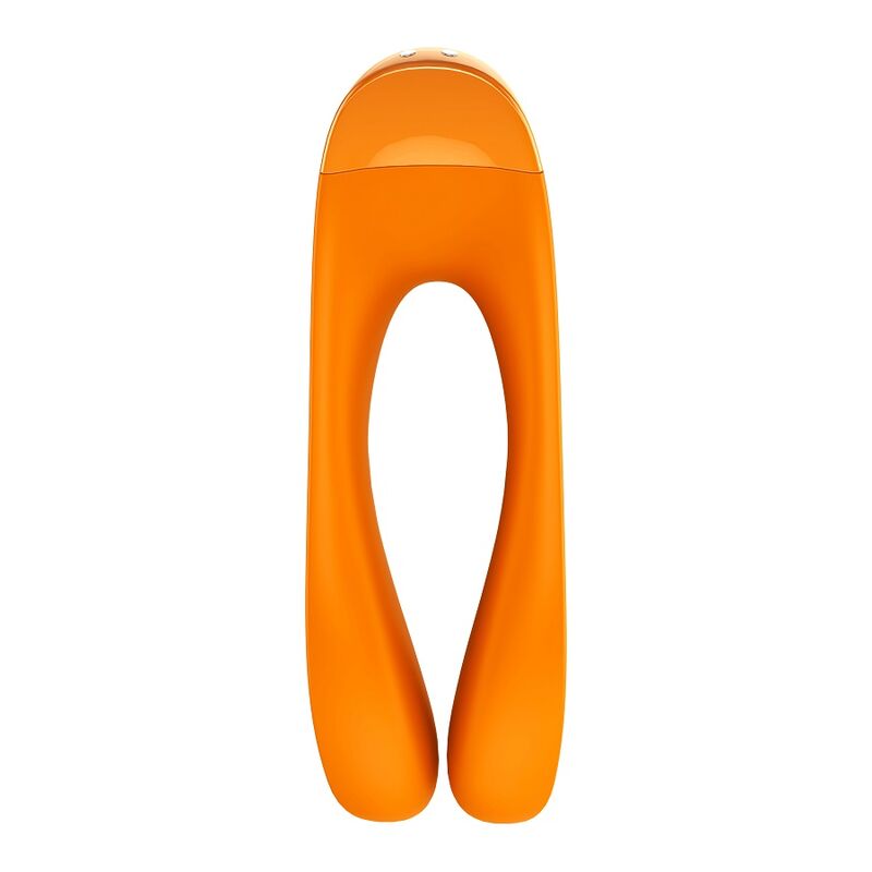 SATISFYER - CANDY CANE DITALE VIBRATORE ARANCIONE