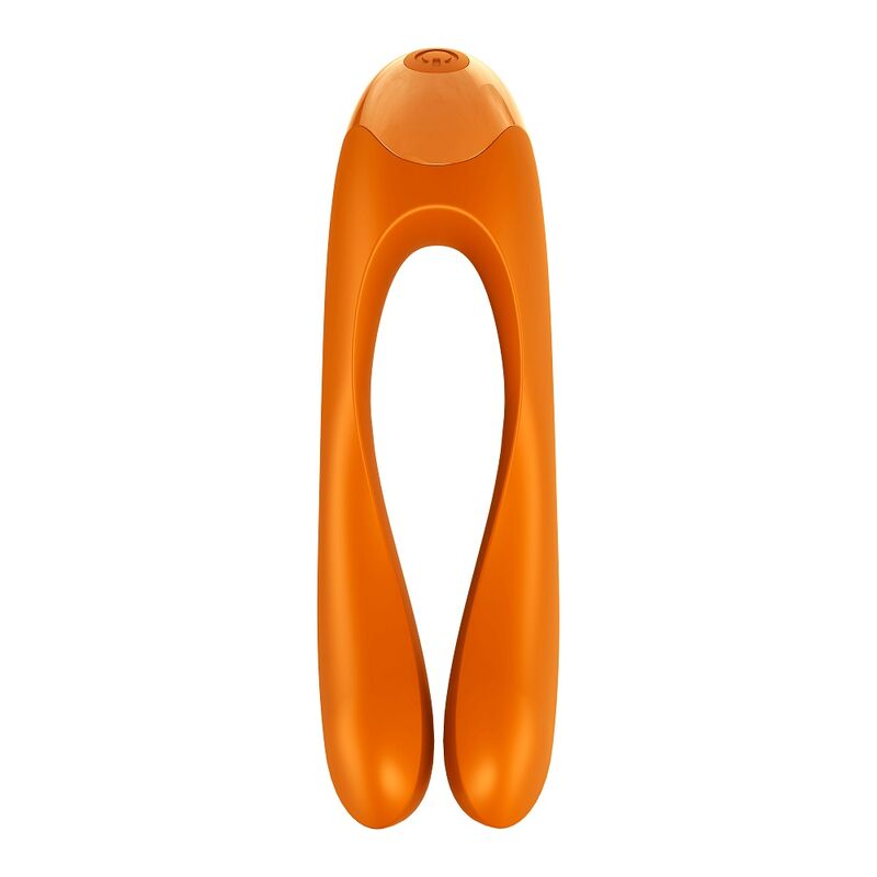 SATISFYER - CANDY CANE DITALE VIBRATORE ARANCIONE