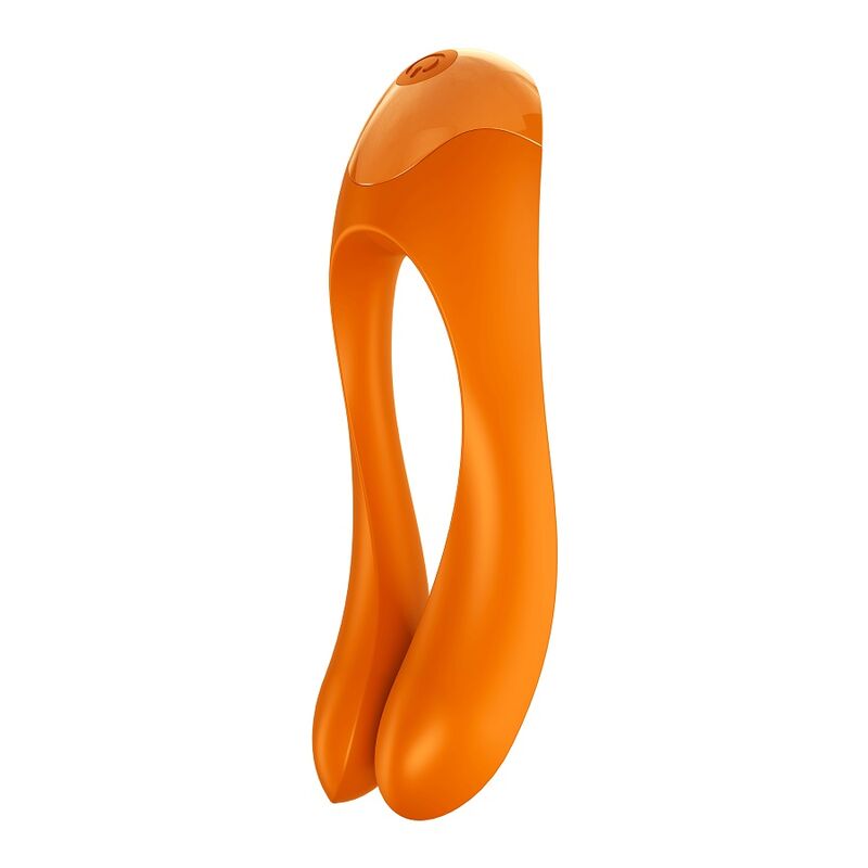 SATISFYER - CANDY CANE DITALE VIBRATORE ARANCIONE