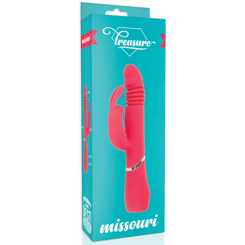 DREAMLOVE OUTLET - TREASURE MISSOURI VIBRATORE STIMOLATORE ROSA IN SILICONE