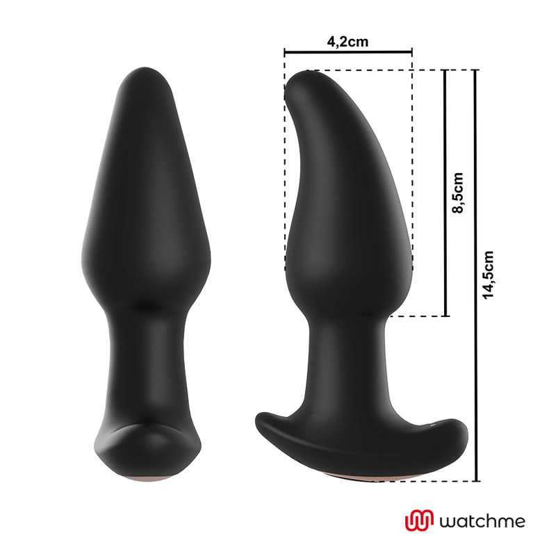 ANBIGUO - AMADEUS PLUG ANALE VIBRANTE CON ROTAZIONE DI PERLE  E TECNOLOGIA WIRELESS WATCHME