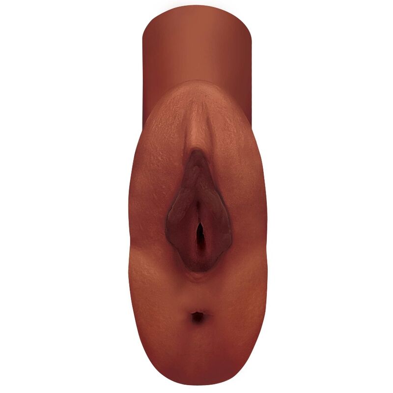 PDX PLUS - PERFECT PUSSY MASTURBATORE DOPPIO CON VAGINA E ANO COLORE SCURO