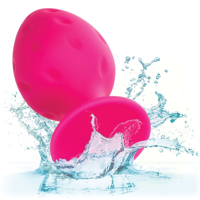 PLUG ANALE ROSA, SILICONE BODYSAFE, BASE VENTOSA