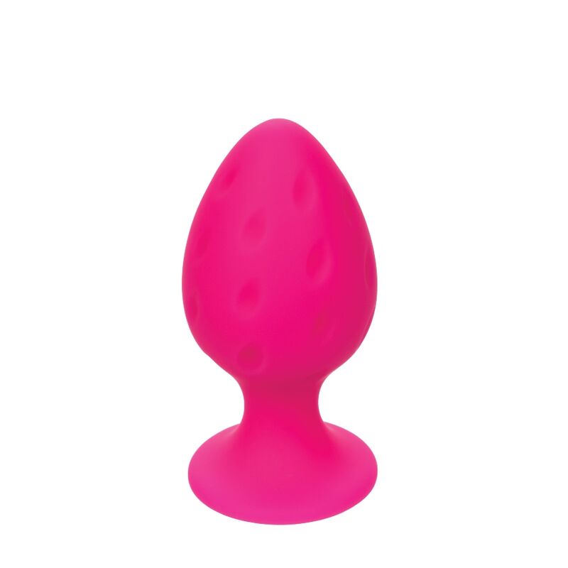 PLUG ANALE ROSA, SILICONE BODYSAFE, BASE VENTOSA