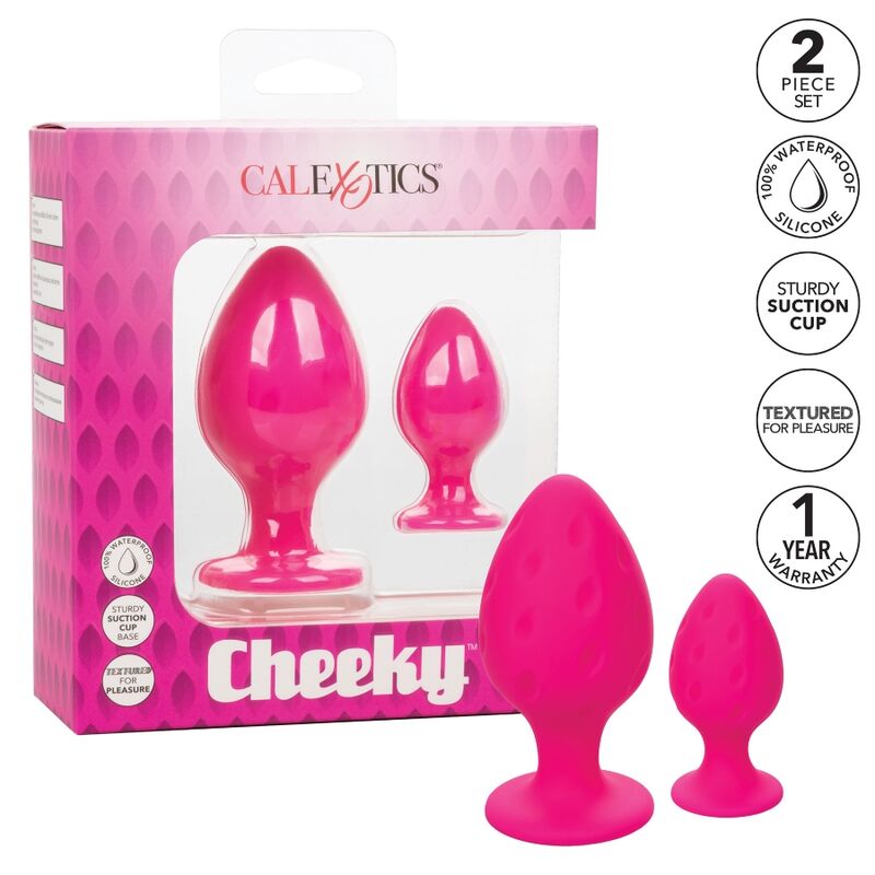 PLUG ANALE ROSA, SILICONE BODYSAFE, BASE VENTOSA