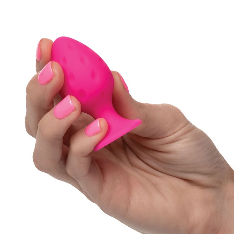 PLUG ANALE ROSA, SILICONE BODYSAFE, BASE VENTOSA