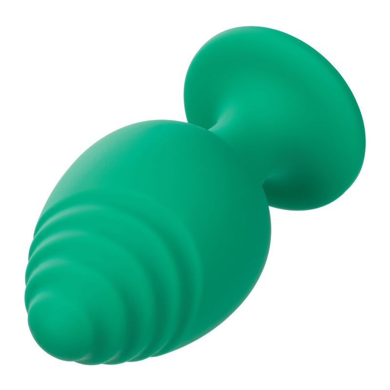 PLUG ANALE VERDE, BASE VENTOSA, SILICONE BODYSAFE