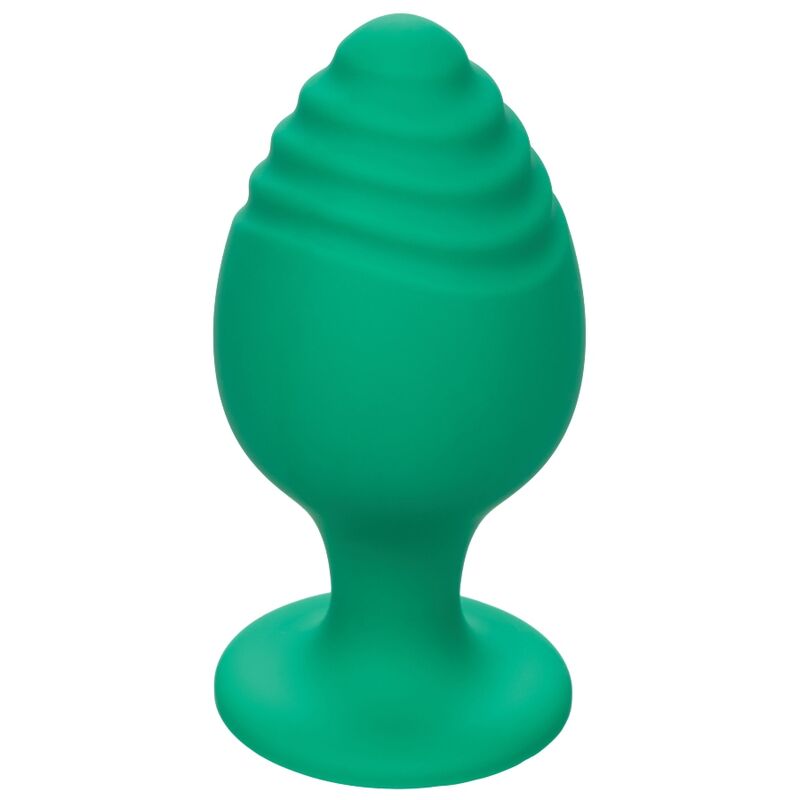 PLUG ANALE VERDE, BASE VENTOSA, SILICONE BODYSAFE