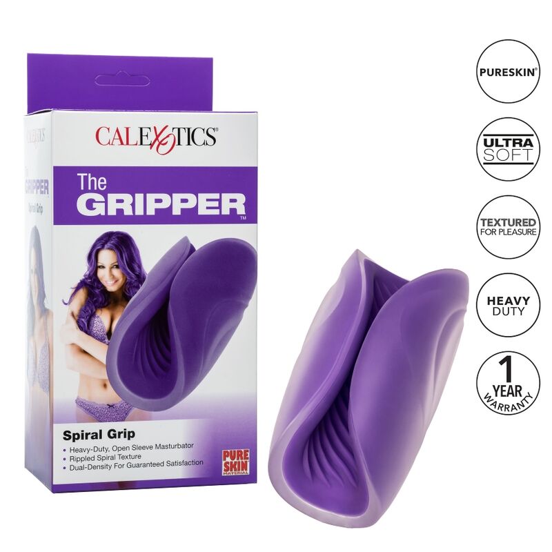 CALEXOTICS - SPIRAL GRIP  MASTURBATORE CON MANICOTTO  A SPIRALE