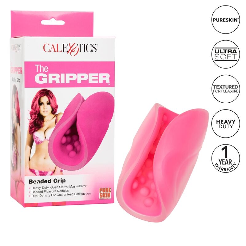 CALEXOTICS - BEADED GRIP  MASTURBATORE CON PERLINE ROSA