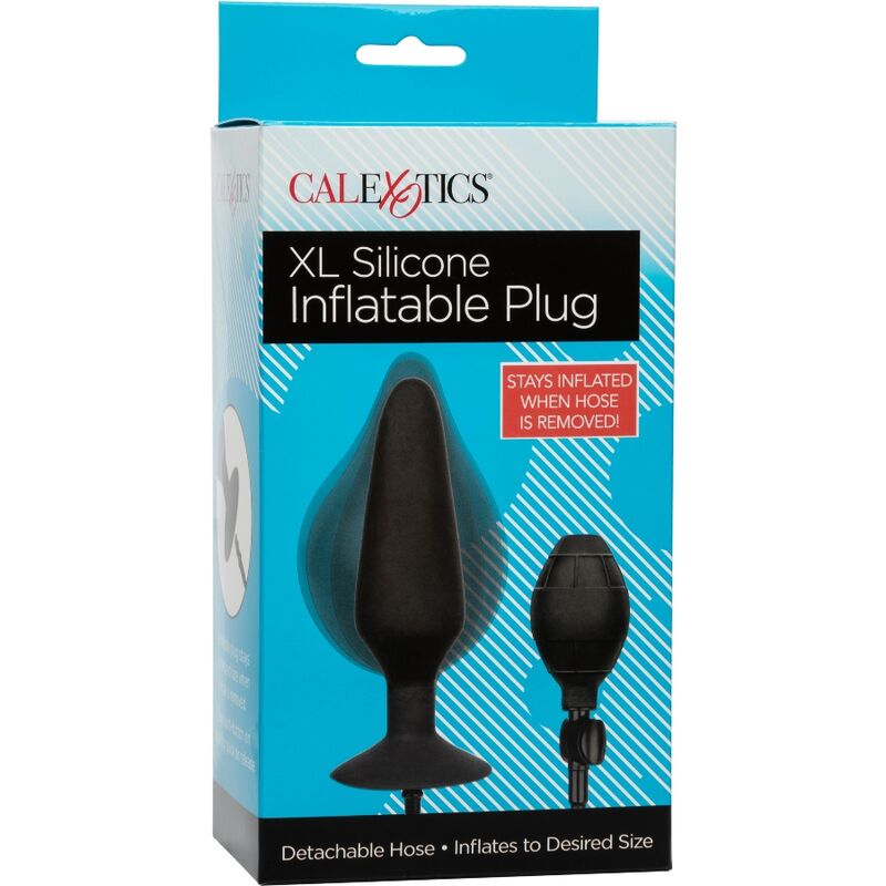 PLUG ANALE GONFIABILE XL, SILICONE FLESSIBILE, BASE VENTOSA