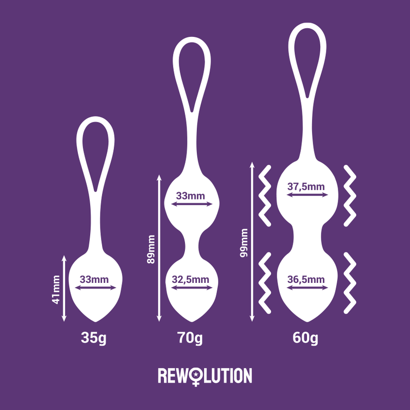REWOLUTION - REWOBEADS PALLINE VIBRANTI CON  TELECOMANDO E TECNOLOGIA WATCHME