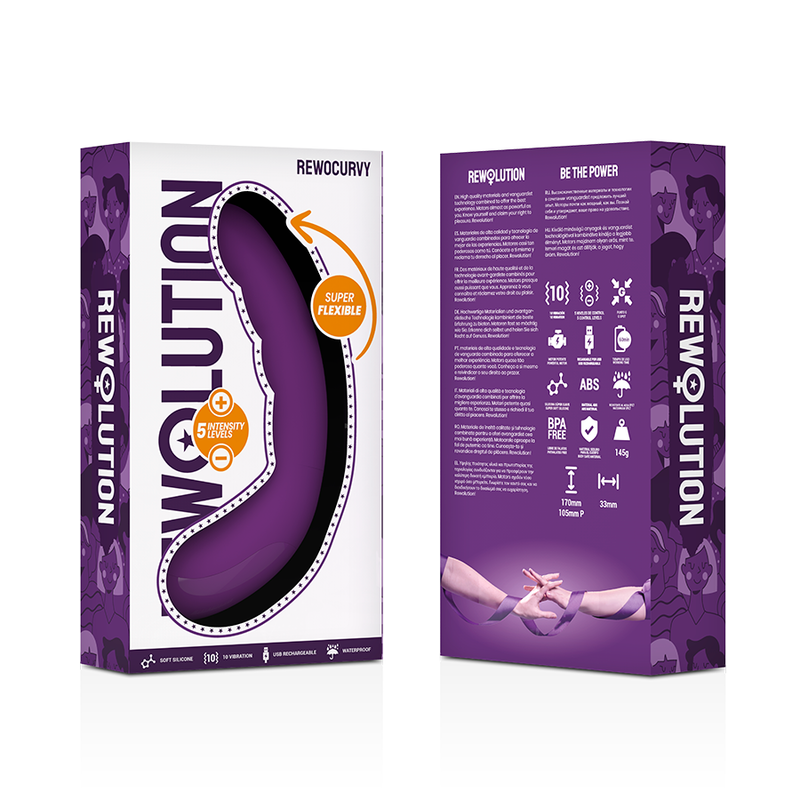 REWOLUTION - REWOCURVY VIBRATORE FLESSIBILE RICARICABILE