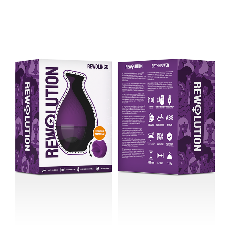 REWOLUTION - REWOLINGO VIBRATORE CON LINGUA