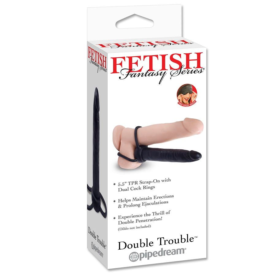 FETISH FANTASY SERIES - DOUBLE TROUBLE ANELLO PER DOPPIA PENETRAZIONE