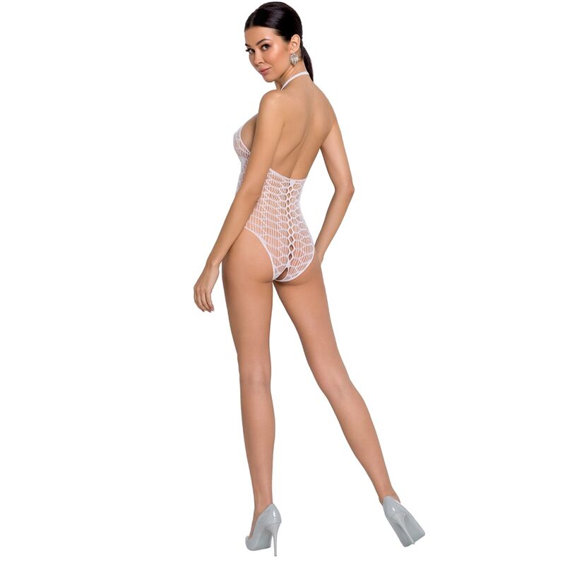 PASSION - BODYSTOCKING DONNA BS087 BIANCO T/U