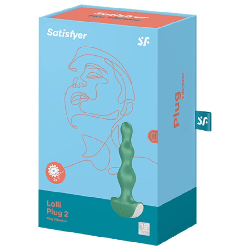 SATISFYER - LOLLI 2 PLUG VIBRANTE VERDE