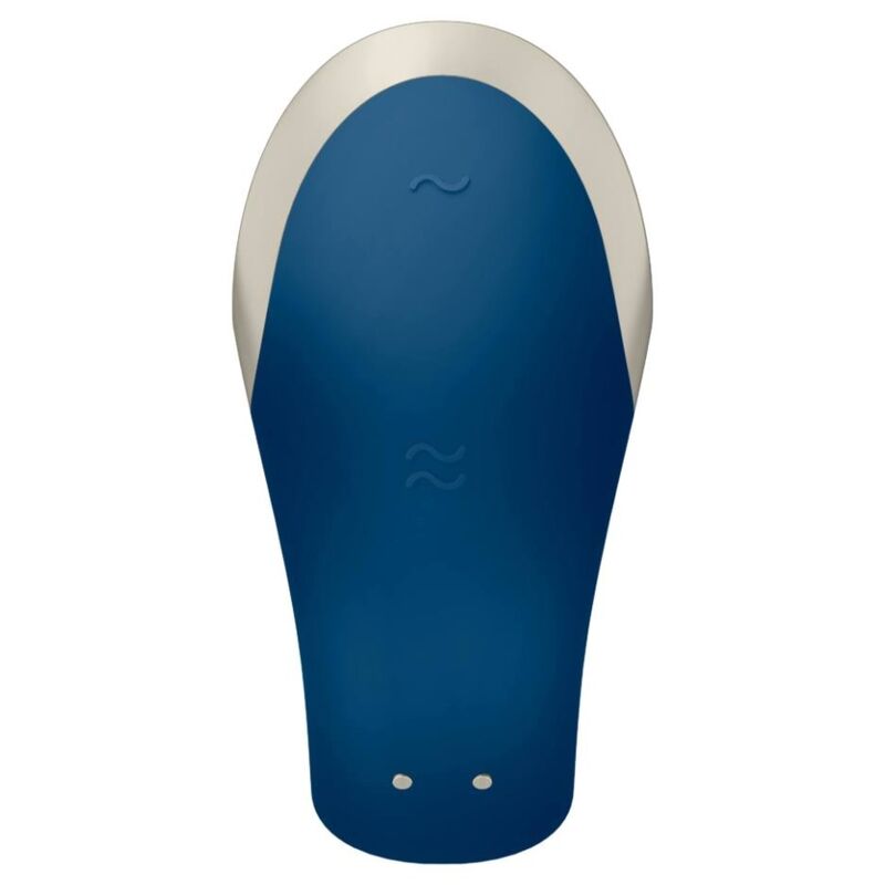 SATISFYER - DOUBLE LOVE LUXURY VIBRATORE DI COPPIA  BLU