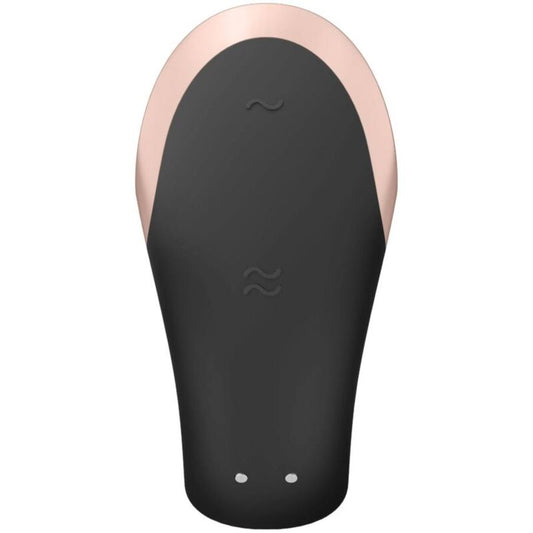 SATISFYER - DOUBLE LOVE LUXURY VIBRATORE DI COPPIA  NERO