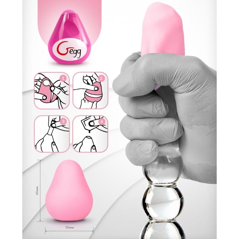 G-VIBE - GEGG OVETTO MASTURBATORE RIUTILIZZABILE TESTURIZZATO ROSA