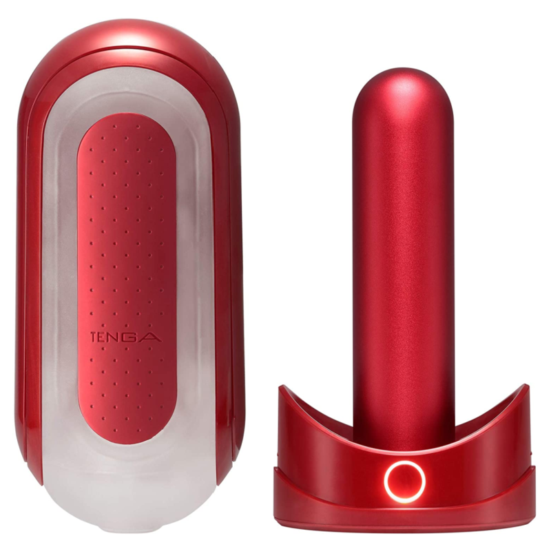 TENGA - FLIP 0 ZERO MASTURBATORE CON RISCALDATORE ROSSO