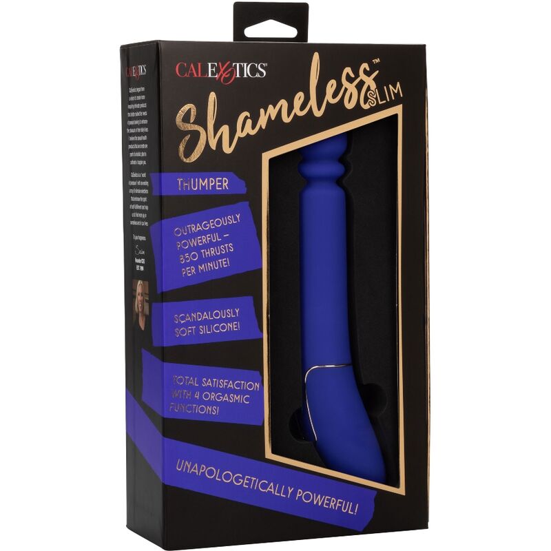 CALEXOTICS - SHAMELESS SLIM THUMPER MASSAGGIATORE BLU