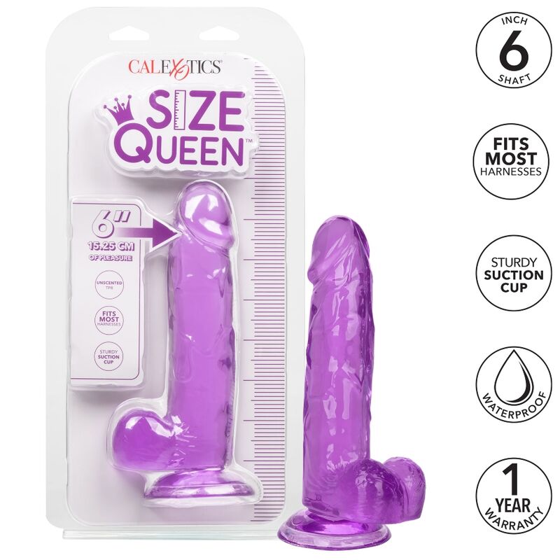 DILDO REALISTICO QUEEN SIZE 15,3 CM VIOLA