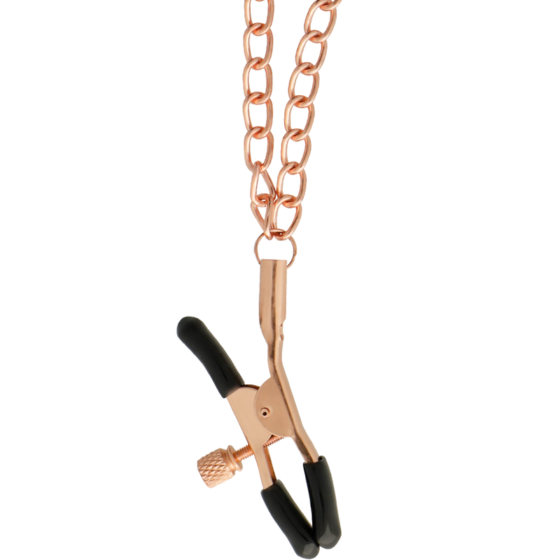 BEGME  BLACK EDITION - COLLARE CON MORSETTI PER CAPEZZOLI CON FODERA IN NEOPRENE