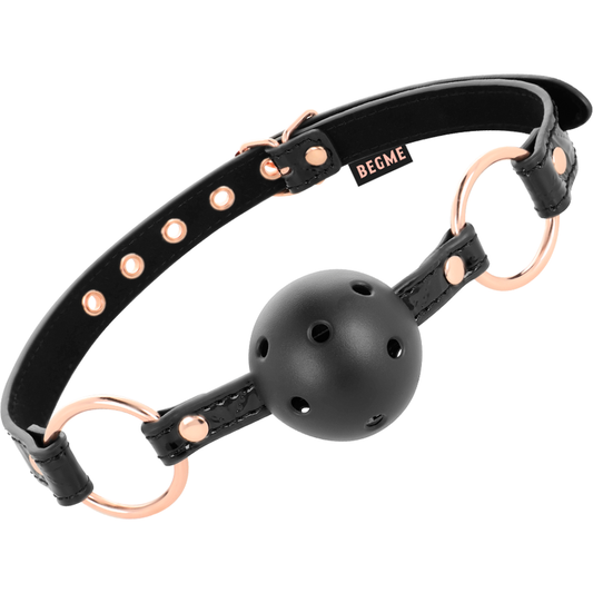 BEGME - BLACK EDITION  GAG  IN PELLE VEGANA