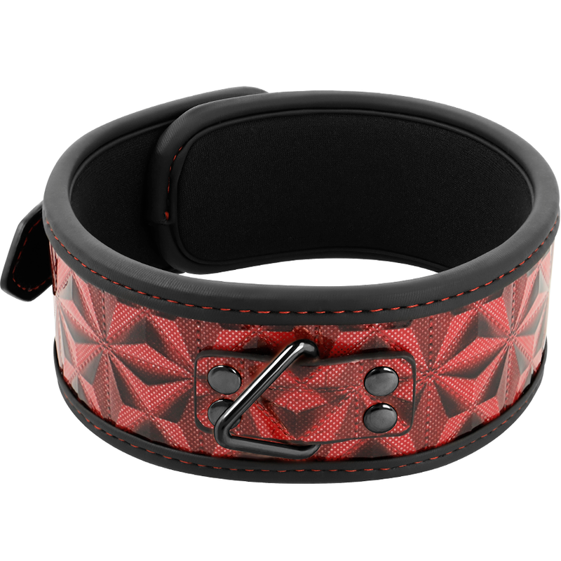 BEGME - RED EDITION- COLLARE IN PELLE VEGANA PREMIUM CON FODERA IN NEOPRENE