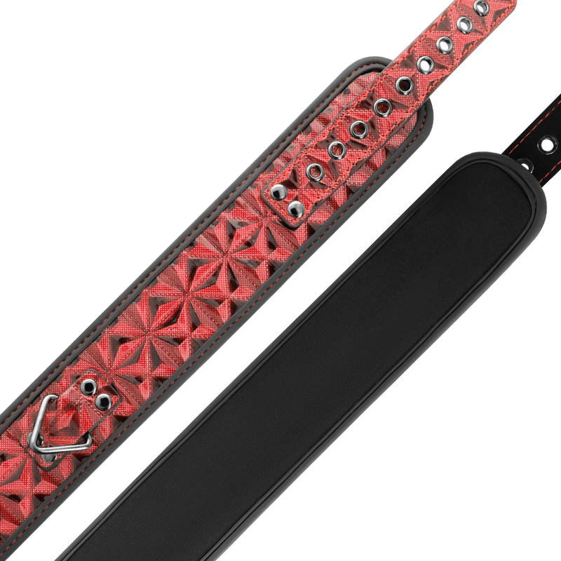 BEGME - RED EDITION- COLLARE IN PELLE VEGANA PREMIUM CON FODERA IN NEOPRENE